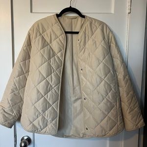 & Other Stories Quilted Cream Jacket